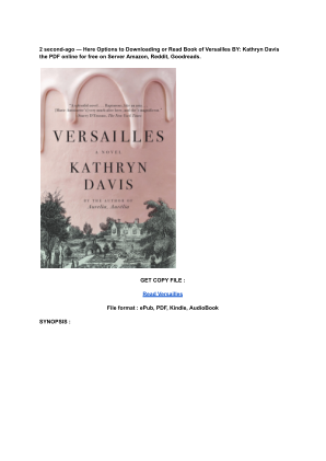 Unduh (Read) PDF Versailles by Kathryn Davis.pdf secara gratis