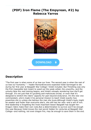 Unduh Download [PDF] Iron Flame (The Empyrean, #2) by Rebecca Yarros secara gratis