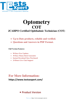 Descargar Dominate the COT - JCAHPO Certified Ophthalmic Technician Exam.pdf gratis