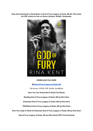 Unduh (DOWNLOAD) (PDF) God of Fury (Legacy of Gods, #5) by Rina Kent secara gratis