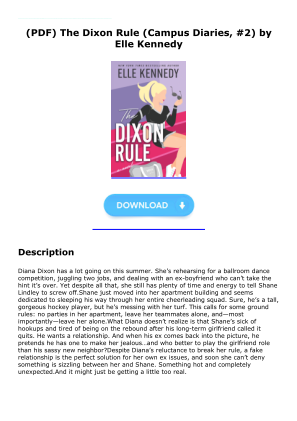 Unduh Download [PDF] The Dixon Rule (Campus Diaries, #2) by Elle Kennedy secara gratis