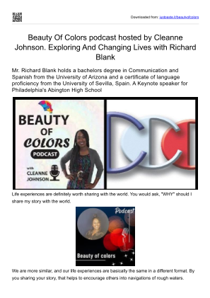 免费下载 Beauty of colors podcast guest Richard Blank Costa Ricas Call Center.