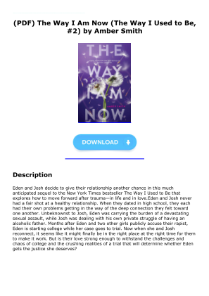 Unduh Download [PDF] The Way I Am Now (The Way I Used to Be, #2) by Amber   Smith secara gratis