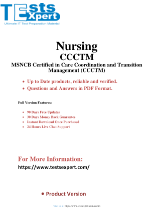 Descargar Dominate the CCCTM - MSNCB Care Coordination Exam with Expert Help.pdf gratis