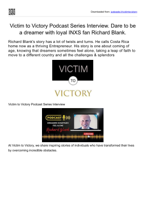 免费下载 Victim to Victory Podcast Guest CEO Richard Blank Costa Ricas Call Center.