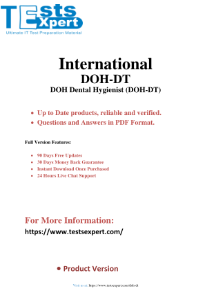 Descargar DOH Dental Hygienist Exam PDF Practice Test.pdf gratis