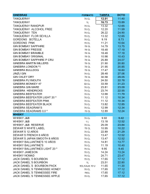 Descargar TARIFAS DESTILADOS VOLDIS.pdf gratis