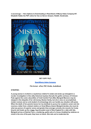 Unduh (Read) PDF Misery Hates Company by Elizabeth Hobbs (1).pdf secara gratis