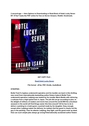 Unduh (Read) PDF Hotel Lucky Seven by K_tar_ Isaka.pdf secara gratis