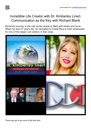 免费下载 Incredible Life Creator with Dr. Kimberley Linert. Communication as the Key in Sales - Richard Blank.pdf