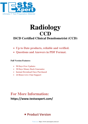 Excel in the CCD - ISCD Certified Clinical Densitometrist Exam.pdf را به صورت رایگان دانلود کنید