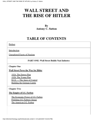 WALL STREET AND THE rise OF HiTLER. by Antony C. Sutton .pdf را به صورت رایگان دانلود کنید