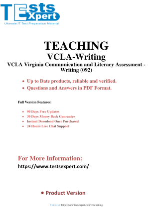 Descargar Maximize Success Your VCLA Virginia Communication & Literacy Writing (092) Exam.pdf gratis