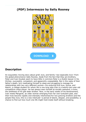 Unduh Download [PDF] Intermezzo by Sally Rooney secara gratis