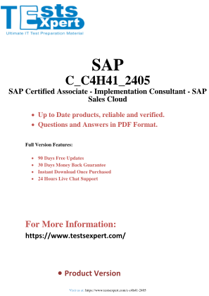 Descargar SAP Certified Associate - Implementation Consultant - SAP Sales Cloud Exam.pdf gratis