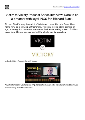 免费下载 Victim to Victory Podcast Guest ESL trainer Richard Blank Costa Ricas Call Center.