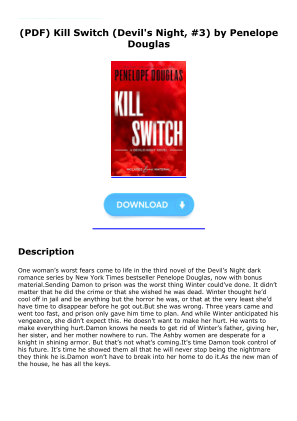 Unduh Download [PDF] Kill Switch (Devil's Night, #3) by Penelope Douglas secara gratis