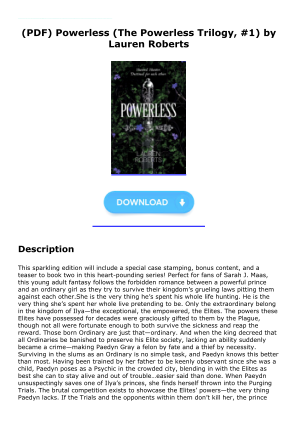 Unduh Download [PDF] Powerless (The Powerless Trilogy, #1) by Lauren  Roberts secara gratis