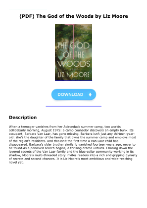 Unduh Download [PDF] The God of the Woods by Liz    Moore secara gratis