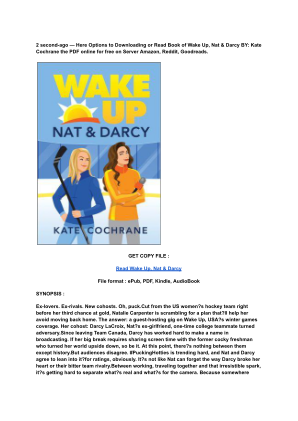 Unduh (Read) PDF Wake Up, Nat & Darcy by Kate Cochrane (1).pdf secara gratis