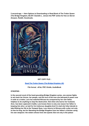 Unduh (Read) PDF The Traitor Queen (The Bridge Kingdom, #2) by Danielle L. Jensen.pdf secara gratis