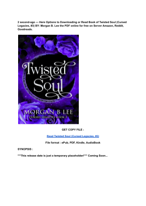 Unduh (Read) PDF Twisted Soul (Cursed Legacies, #3) by Morgan B. Lee.pdf secara gratis