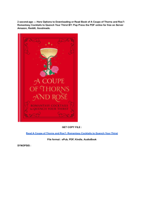 Unduh (Read) PDF A Coupe of Thorns and Ros__ Romantasy Cocktails to Quench Your Thirst by Pop Press.pdf secara gratis