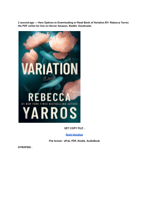 Unduh (Read) PDF Variation by Rebecca Yarros (1).pdf secara gratis