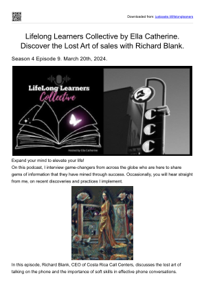 Unduh Lifelong Learners Collective by Ella Catherine. Discover the Lost Art of sales with Richard Blank..pdf secara gratis