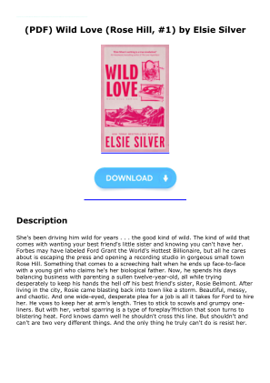 Unduh Download [PDF] Wild Love (Rose Hill, #1) by Elsie Silver secara gratis