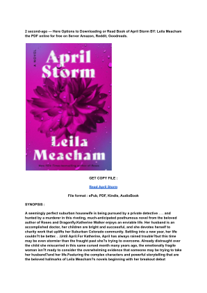 Unduh (Read) PDF April Storm by Leila Meacham (1).pdf secara gratis