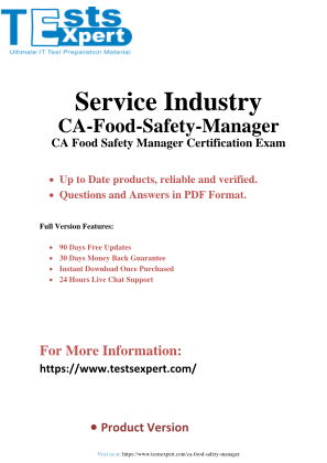 Descargar Unlock Success in CA Food Safety Manager Exam Expert Prep Guide.pdf gratis