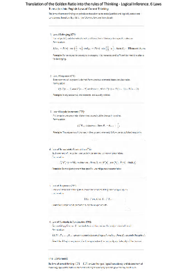 Télécharger Translation of the Golden Ratio into the rules of Thinking - Logical Inference. 6 Laws1.pdf gratuitement