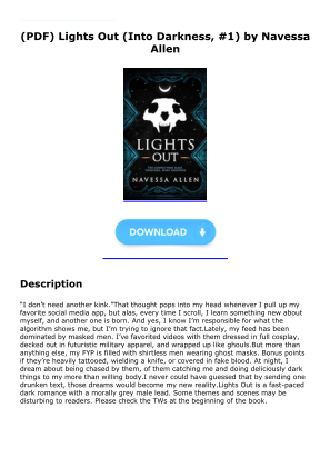 Unduh Download [PDF] Lights Out (Into Darkness, #1) by Navessa Allen secara gratis