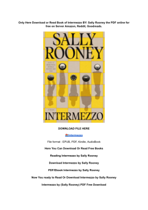 Unduh (DOWNLOAD) (PDF) Intermezzo by Sally Rooney secara gratis