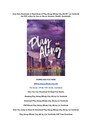 Unduh (DOWNLOAD) (PDF) Play Along (Windy City, #4) by Liz Tomforde secara gratis