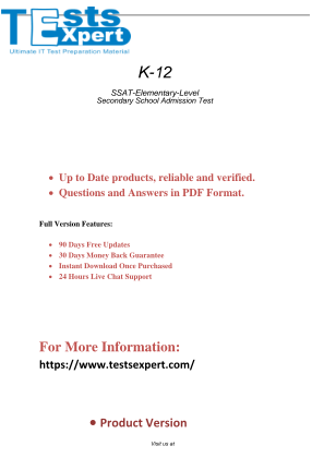 İndir Excel in the SSAT Elementary Level - Admission Test Success.pdf ücretsiz