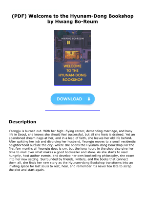 Unduh Download [PDF] Welcome to the Hyunam-Dong Bookshop by Hwang Bo-Reum secara gratis