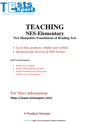 免费下载 Dominate the NES-Elementary Foundations of Reading Test Exam.pdf