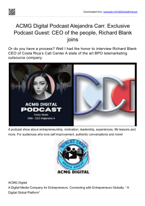 免费下载 ACMG Digital Podcast guest Richard Blank Costa Ricas Call Center