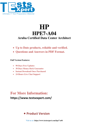 免费下载 Master the HPE7-A04 Aruba Data Center Architect Exam Success.pdf