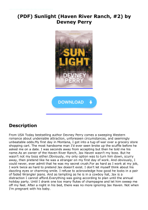 Unduh Download [PDF] Sunlight (Haven River Ranch, #2) by Devney Perry secara gratis