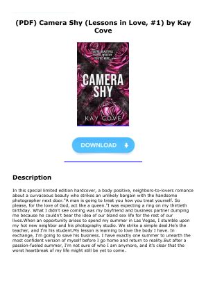 Unduh Download [PDF] Camera Shy (Lessons in Love, #1) by Kay Cove secara gratis